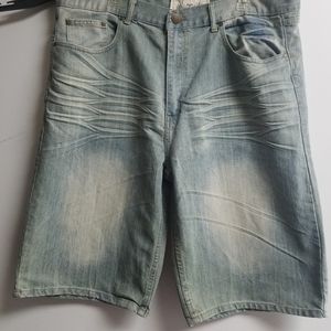 Mens, faded/stone washed Jean shorts